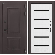 Входная дверь Полярис лайт 01 - Белое дерево со стеклом