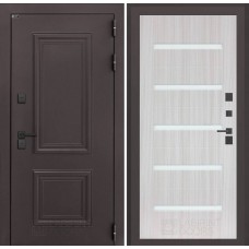 Входная дверь Полярис лайт 01 - Сандал белый со стеклом