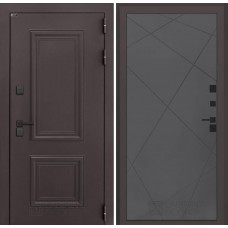 Входная дверь Полярис лайт 24 - Графит софт