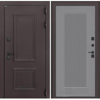 Входная дверь Полярис лайт 30 - Серый рельеф софт