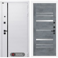 ROYAL 20 - Бетон темный, зеркальные вставки