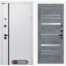 Роял 20 - Бетон темный, зеркальные вставки