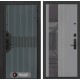 Входная дверь Лабиринт Смартлаб с Зеркалом 32 тонированным - Серый рельеф софт
