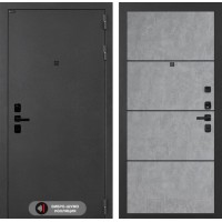 СОНАЛАБ 25 - Бетон светлый, черный молдинг