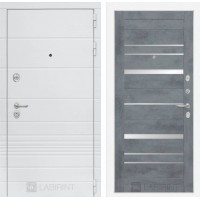 Трендо 20 - Бетон темный, зеркальные вставки