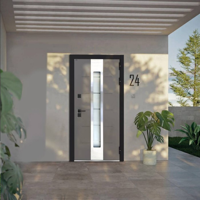 Входная дверь Лабиринт TUNDRA Plus с терморазрывом и стеклопакетом