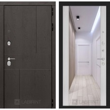 Урбан с Зеркалом Максимум - Сандал белый 880х2050 правая