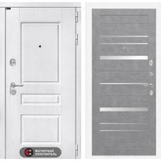 Версаль 20 - Бетон светлый, зеркальные вставки