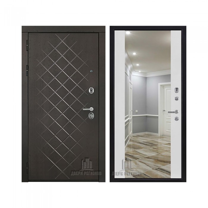 Президент Люкс зеркало, цвет горький шоколад, панель - президент люкс зеркало цвет сандал белый + зеркало infinity