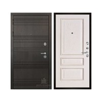 Со сменными панелями Министр, цвет горький шоколад, панель - вена цвет белая патина