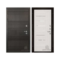 Со сменными панелями Министр, цвет горький шоколад, панель - light 2110 (зеркало) цвет капучино велюр