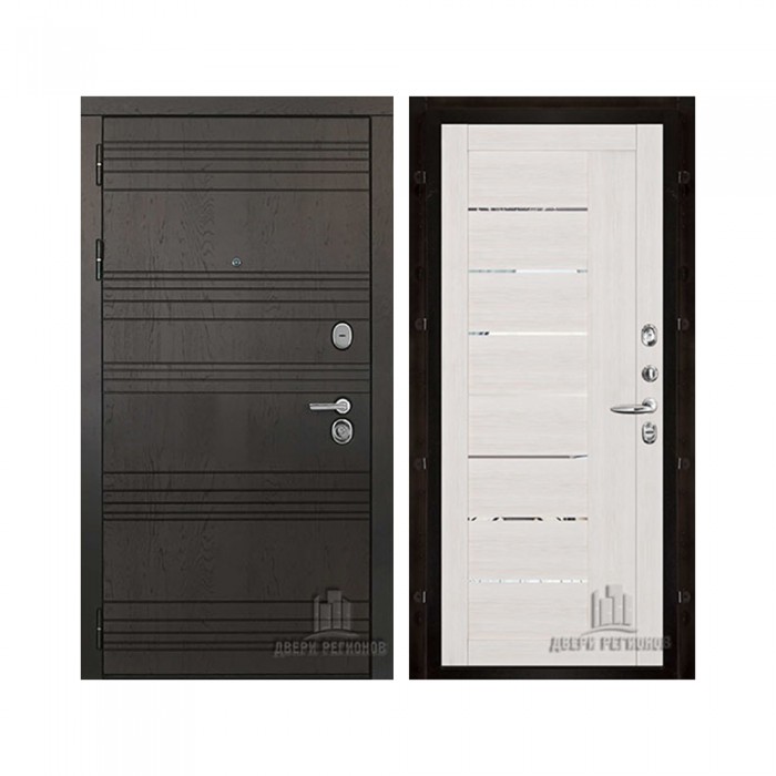 Со сменными панелями Министр, цвет горький шоколад, панель - light 2110 (зеркало) цвет капучино велюр