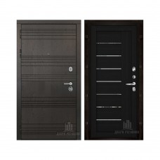 Со сменными панелями Министр, цвет горький шоколад, панель - light 2110 (зеркало) цвет шоко велюр