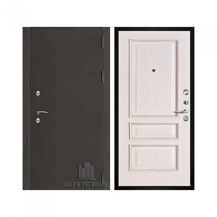 Уличная Термо 3, цвет антик темное серебро, панель - вена цвет белая патина