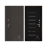 Уличная Термо 3, цвет антик темное серебро, панель - light 2110 (зеркало) цвет шоко велюр