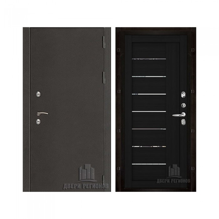 Уличная Термо 3, цвет антик темное серебро, панель - light 2110 (зеркало) цвет шоко велюр