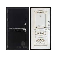 Президент S1Z, цвет графит с блестками антик, панель - алина цвет эмаль белая/патина золото