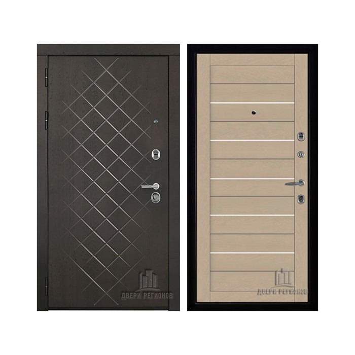 Президент Люкс зеркало, цвет горький шоколад, панель - light 2127 цвет кремовый soft