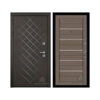 Президент Люкс зеркало, цвет горький шоколад, панель - light 2127 цвет тортора soft