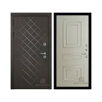 Президент Люкс зеркало, цвет горький шоколад, панель - 62001 цвет светло-серый серена