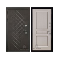 Президент Люкс зеркало, цвет горький шоколад, панель - виктория цвет эмаль слоновая кость