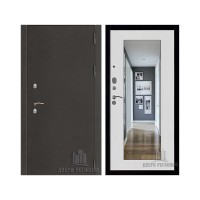 Уличная Термо 3, цвет антик темное серебро, панель - зеркало maxi цвет белый сандал