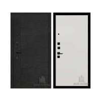 Quadro, цвет бетон графит темный 10 мм, панель - quadro цвет меламин белый