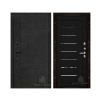 Quadro, цвет бетон графит темный 10 мм, панель - light 2110 (зеркало) цвет шоко велюр