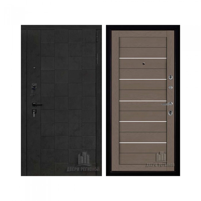 Quadro, цвет бетон графит темный 10 мм, панель - light 2127 цвет тортора soft