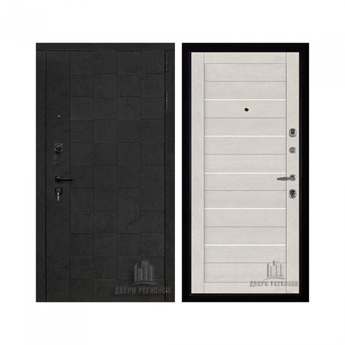 Quadro, цвет бетон графит темный 10 мм, панель - light 2127 цвет бьянка soft