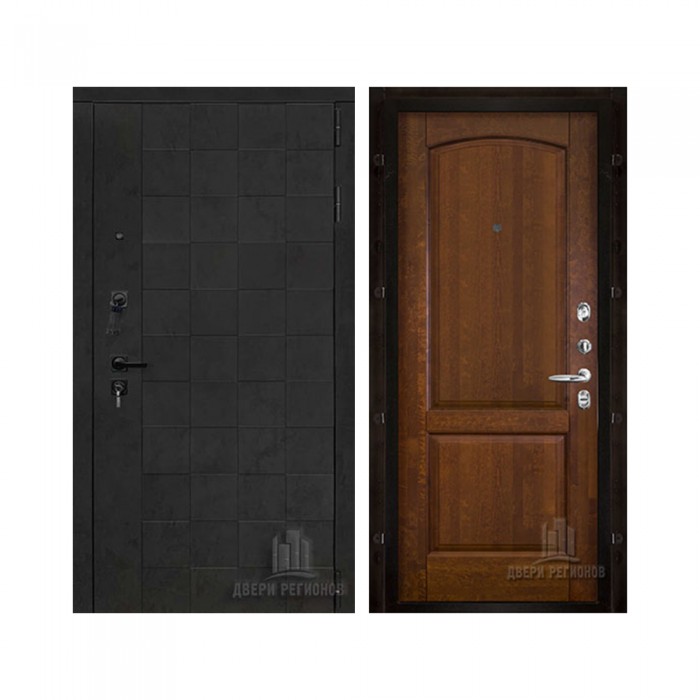 Quadro, цвет бетон графит темный 10 мм, панель - фоборг цвет античный орех