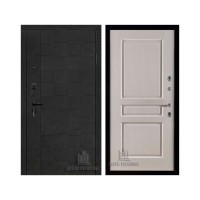 Quadro, цвет бетон графит темный 10 мм, панель - виктория цвет эмаль слоновая кость