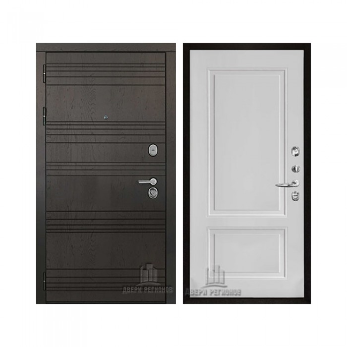 Со сменными панелями Министр, цвет горький шоколад, панель - lana (лана) цвет белый снег soft