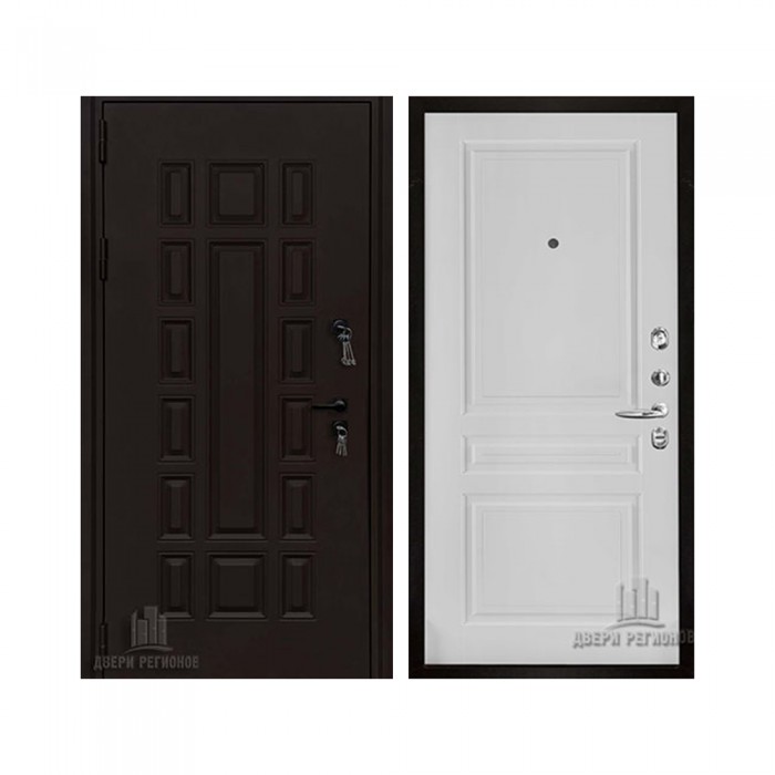 Уличная Панцирь, цвет букле опал, панель - турин цвет эмаль белая