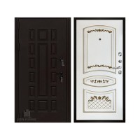 Уличная Панцирь, цвет букле опал, панель - алина цвет эмаль белая/патина золото