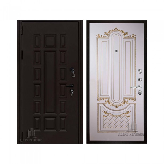 Уличная Панцирь, цвет букле опал, панель - александрия цвет эмаль слоновая кость/патина золото