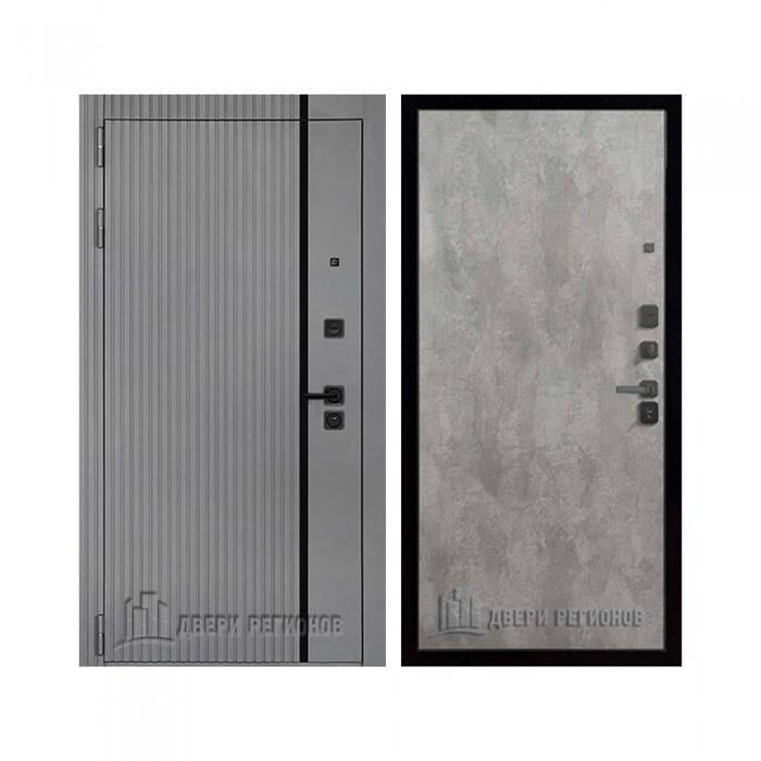 Президент Лайн Титан, цвет силк титан + черный пластик, панель - президент тренд цвет цемент светлый