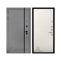 Президент Лайн Титан, цвет силк титан + черный пластик, панель - aurum цвет магнолия гладкая (Tamburat 4100)