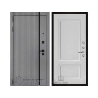 Президент Лайн Титан, цвет силк титан + черный пластик, панель - lana (лана) цвет белый снег soft