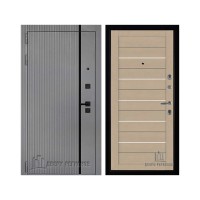 Президент Лайн Титан, цвет силк титан + черный пластик, панель - light 2127 цвет кремовый soft