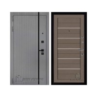 Президент Лайн Титан, цвет силк титан + черный пластик, панель - light 2127 цвет тортора soft