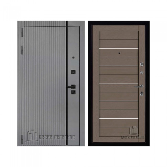 Президент Лайн Титан, цвет силк титан + черный пластик, панель - light 2127 цвет тортора soft