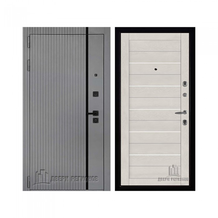 Президент Лайн Титан, цвет силк титан + черный пластик, панель - light 2127 цвет бьянка soft