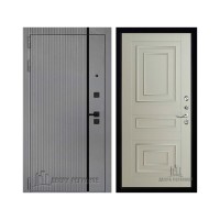 Президент Лайн Титан, цвет силк титан + черный пластик, панель - 62001 цвет светло-серый серена