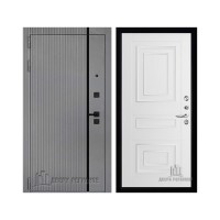 Президент Лайн Титан, цвет силк титан + черный пластик, панель - 62001 цвет белая серена