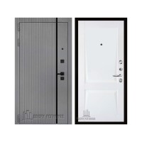 Президент Лайн Титан, цвет силк титан + черный пластик, панель - perfecto цвет белый бархат