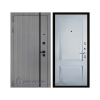 Президент Лайн Титан, цвет силк титан + черный пластик, панель - perfecto цвет светло-серый бархат