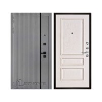 Президент Лайн Титан, цвет силк титан + черный пластик, панель - вена цвет белая патина