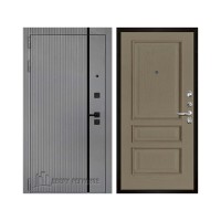 Президент Лайн Титан, цвет силк титан + черный пластик, панель - вена цвет нефрит