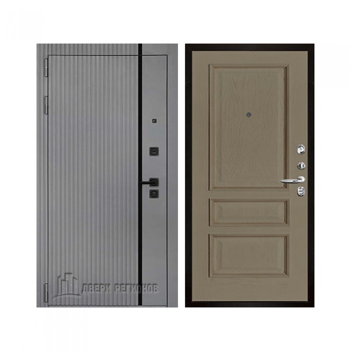 Президент Лайн Титан, цвет силк титан + черный пластик, панель - вена цвет нефрит